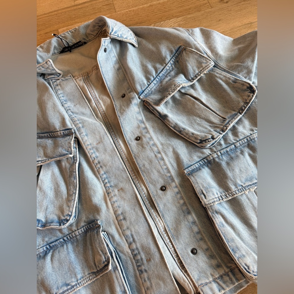 Zara Women's Oversized Denim Jacket XS - Picture 4 of 7